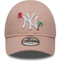 kapa-zaobljena-ruzicasta-podesiv-za-djecu-9forty-summer-icon-new-york-yankees-mlb-new-era