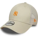 cap-zaobljena-beige-adjustable-strap-za-djecu-9forty-homefield-new-york-yankees-mlb-new-era