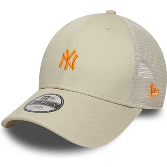 Kapa zaobljena bež podesiv za djecu 9FORTY Homefield New York Yankees MLB New Era