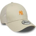cap-zaobljena-beige-adjustable-strap-za-djecu-9forty-homefield-new-york-yankees-mlb-new-era