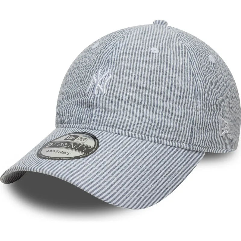 cap-zaobljena-navy-blue-adjustable-strap-9twenty-seersucker-new-york-yankees-mlb-new-era