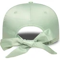 kape-zaobljena-zelena-podesiva-traka-9forty-bow-back-satin-los-angeles-dodgers-mlb-new-era