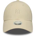 cap-zaobljena-beige-adjustable-strap-9forty-mini-cord-new-york-yankees-mlb-new-era