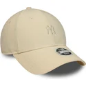 cap-zaobljena-beige-adjustable-strap-9forty-mini-cord-new-york-yankees-mlb-new-era