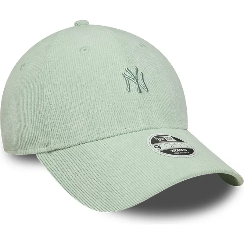 kapa-zaobljena-zelena-podesiv-9forty-mini-cord-new-york-yankees-mlb-new-era