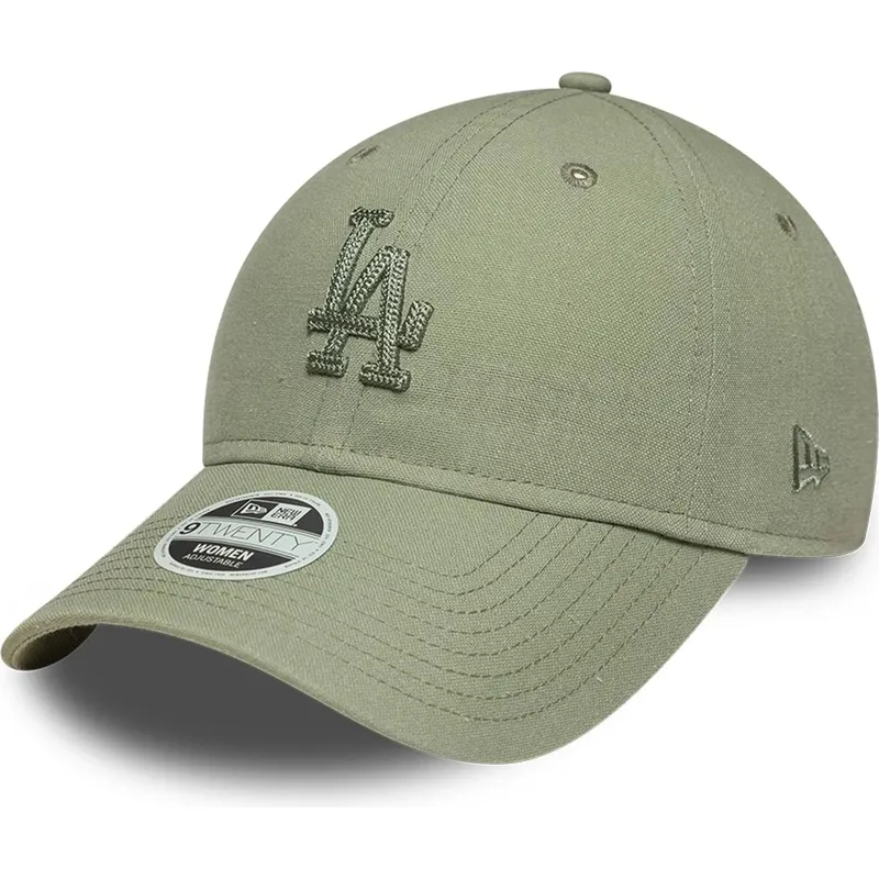 kape-zaobljena-zelena-podesiva-traka-9twenty-midi-linen-los-angeles-dodgers-mlb-new-era
