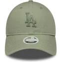 kapa-zaobljena-zelena-podesiv-9twenty-midi-linen-los-angeles-dodgers-mlb-new-era