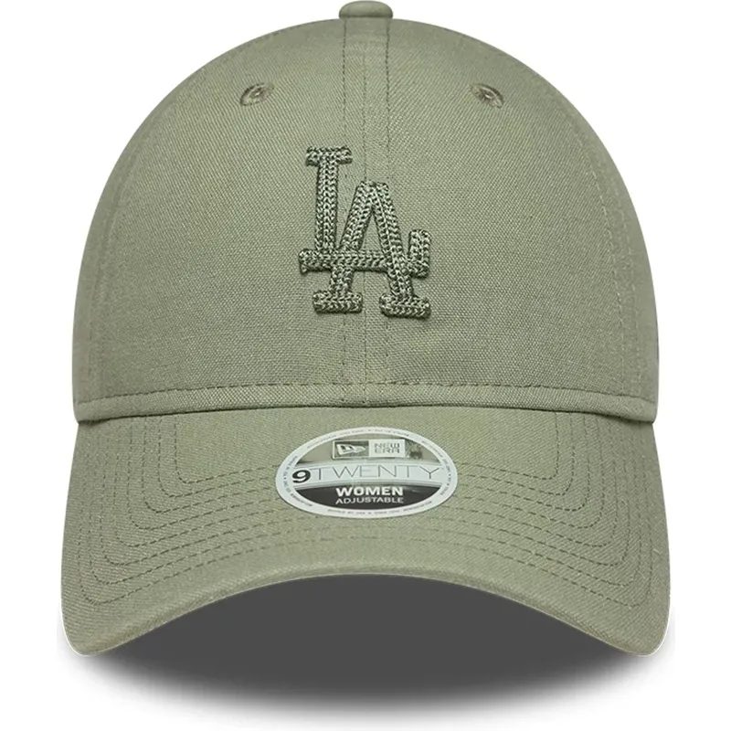 kapa-zaobljena-zelena-podesiv-9twenty-midi-linen-los-angeles-dodgers-mlb-new-era