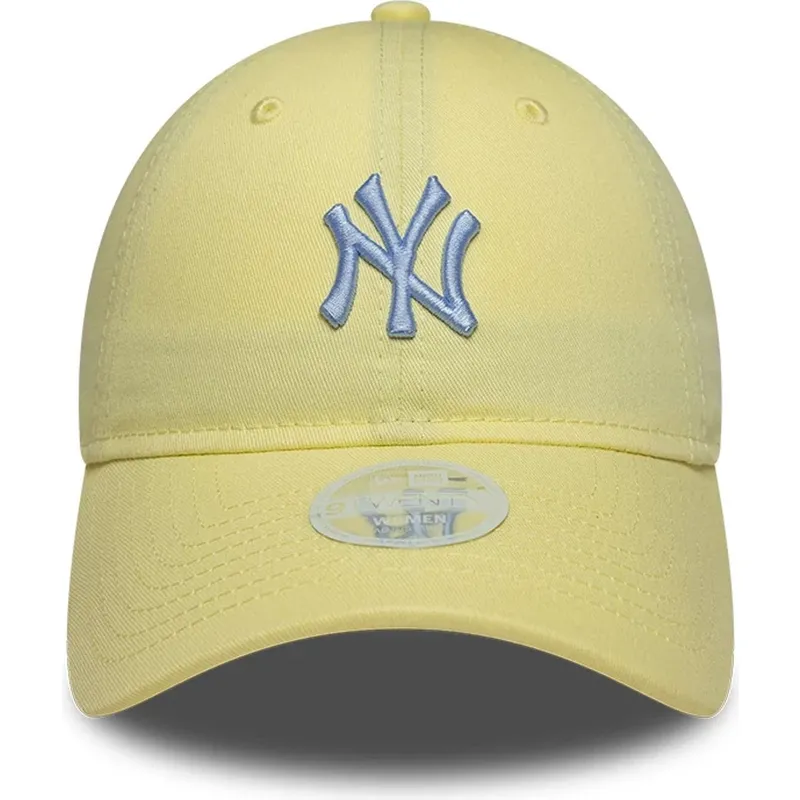 new-era-curved-brim-women-9twenty-league-essential-midi-new-york-yankees-mlb-yellow-adjustable-cap