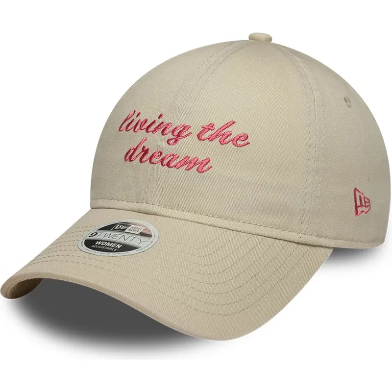 cap-zaobljena-beige-adjustable-strap-9twenty-new-era