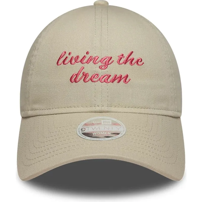 cap-zaobljena-beige-adjustable-strap-9twenty-new-era