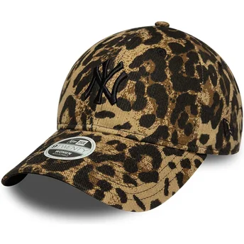 Cap zaobljena leopard adjustable strap negro 9TWENTY Leopard New York Yankees MLB New Era