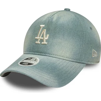 Kapa zaobljena plava podesiv 9TWENTY A Frame Denim Los Angeles Dodgers MLB New Era