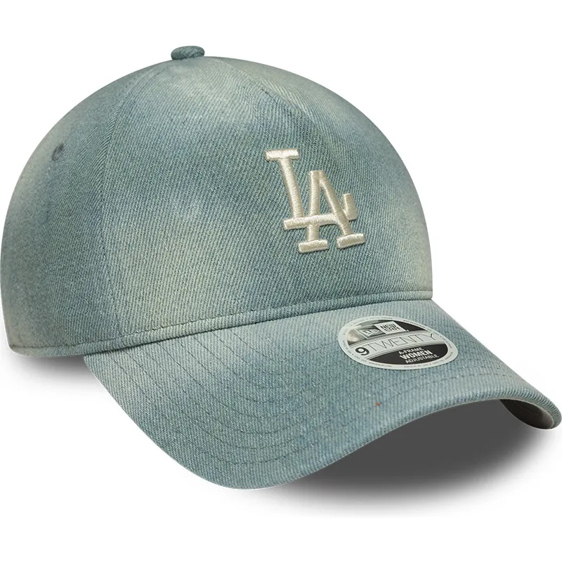 kape-zaobljena-plava-podesiva-traka-9twenty-a-frame-denim-los-angeles-dodgers-mlb-new-era