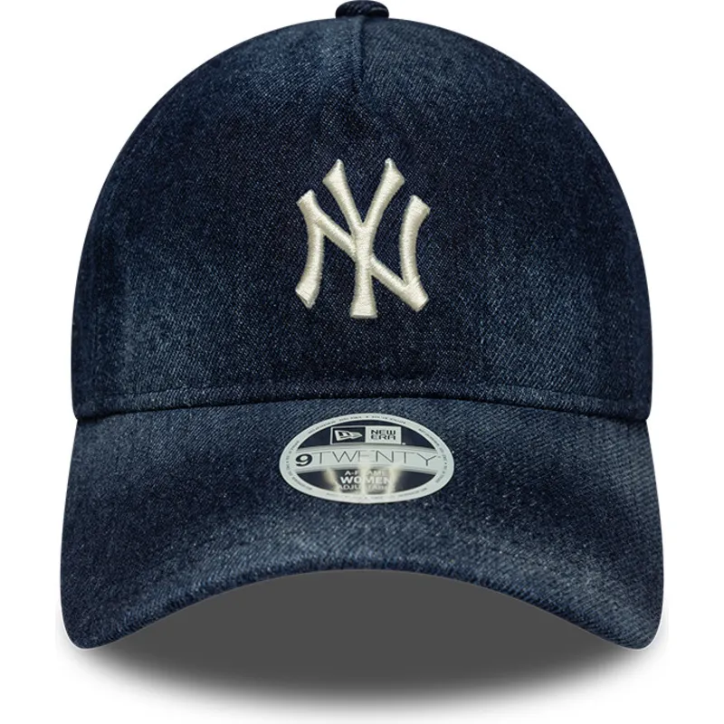 cap-zaobljena-navy-blue-adjustable-strap-9twenty-a-frame-denim-new-york-yankees-mlb-new-era cap-zaobljena-navy-blue-adjustable-strap-9twenty-a-frame-denim-new-york-yankees-mlb-new-era
