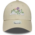 cap-zaobljena-beige-adjustable-strap-9forty-new-era