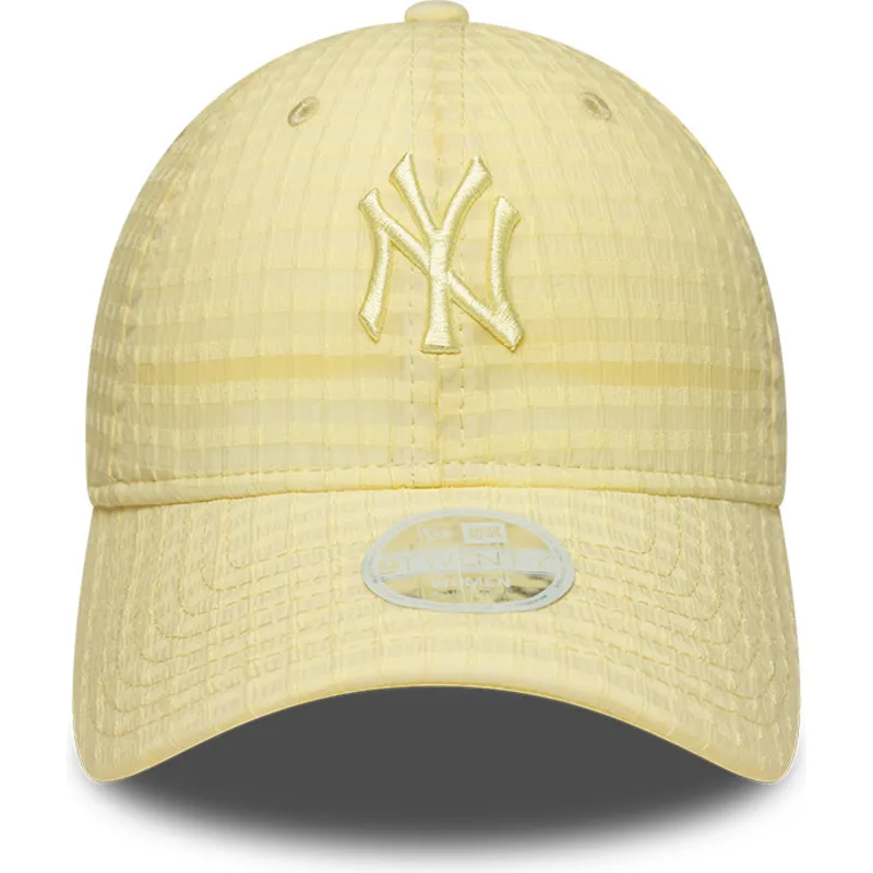 kapa-zaobljena-zuta-podesiv-9twenty-seersucker-new-york-yankees-mlb-new-era