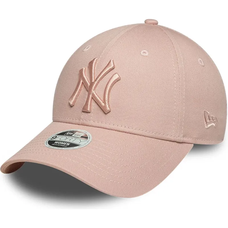 kapa-zaobljena-ruzicasta-podesiv-9forty-league-essential-new-york-yankees-mlb-new-era