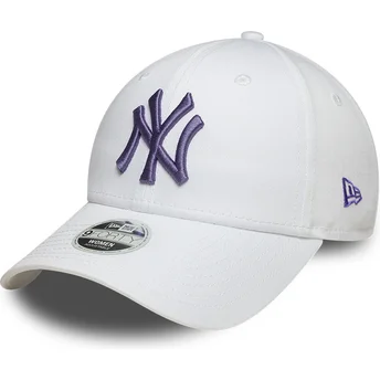 Kape zaobljena bijela podesiva traka 9FORTY League Essential New York Yankees MLB New Era