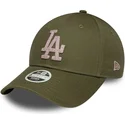 cap-zaobljena-green-adjustable-strap-9forty-metallic-los-angeles-dodgers-mlb-new-era