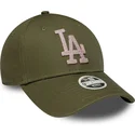 cap-zaobljena-green-adjustable-strap-9forty-metallic-los-angeles-dodgers-mlb-new-era