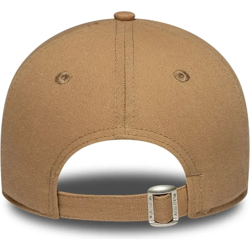 kapa-zaobljena-smeda-podesiv-9forty-linen-los-angeles-dodgers-mlb-new-era
