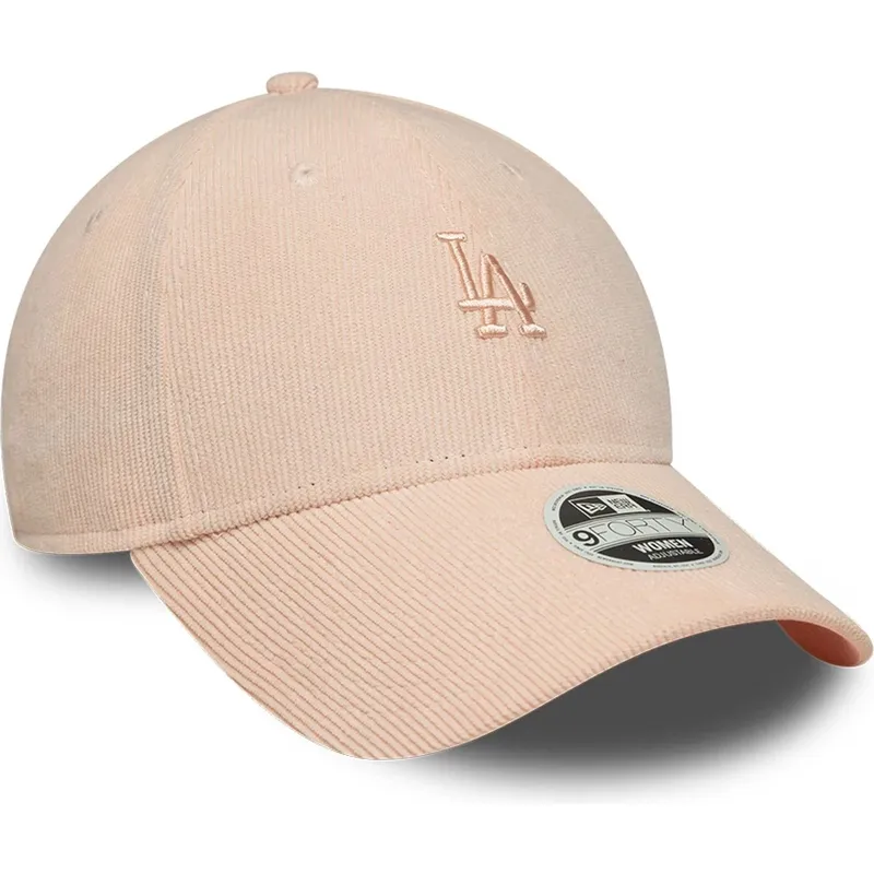 kapa-zaobljena-ruzicasta-podesiv-9forty-mini-cord-los-angeles-dodgers-mlb-new-era