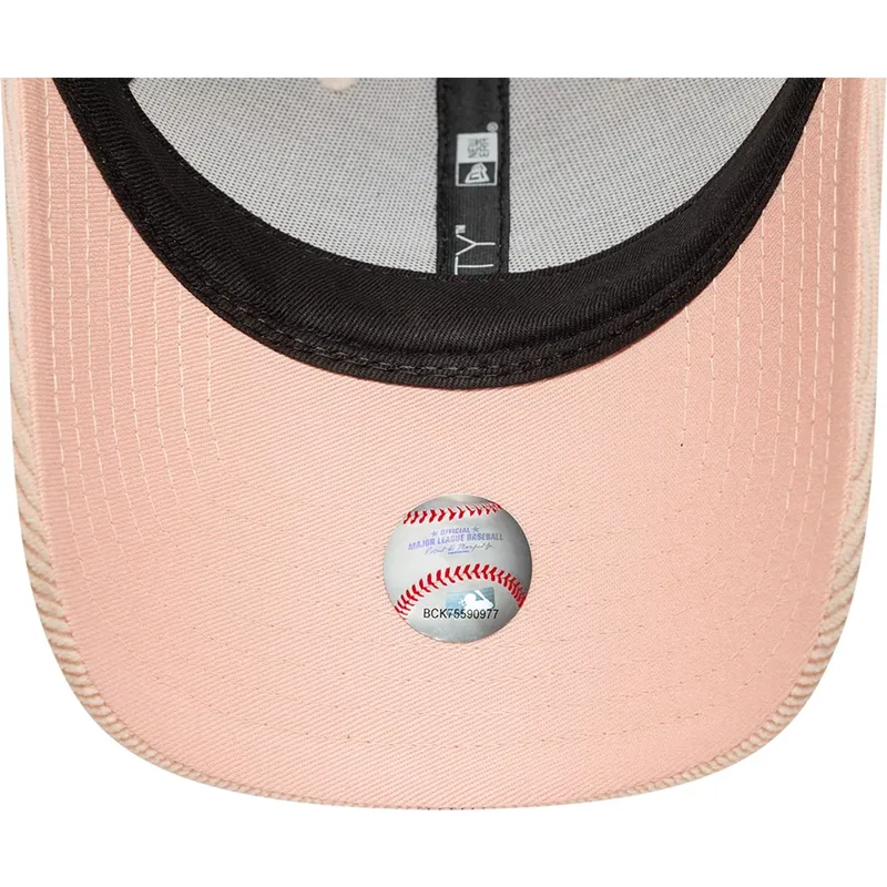 kapa-zaobljena-ruzicasta-podesiv-9forty-mini-cord-los-angeles-dodgers-mlb-new-era