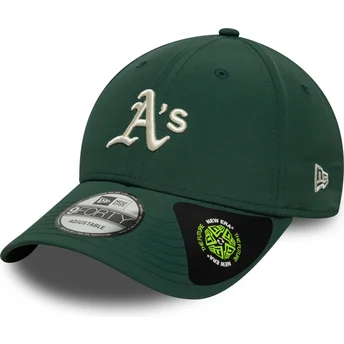 Kape zaobljena zelena podesiva traka 9FORTY Recycled Midi Oakland Athletics MLB New Era