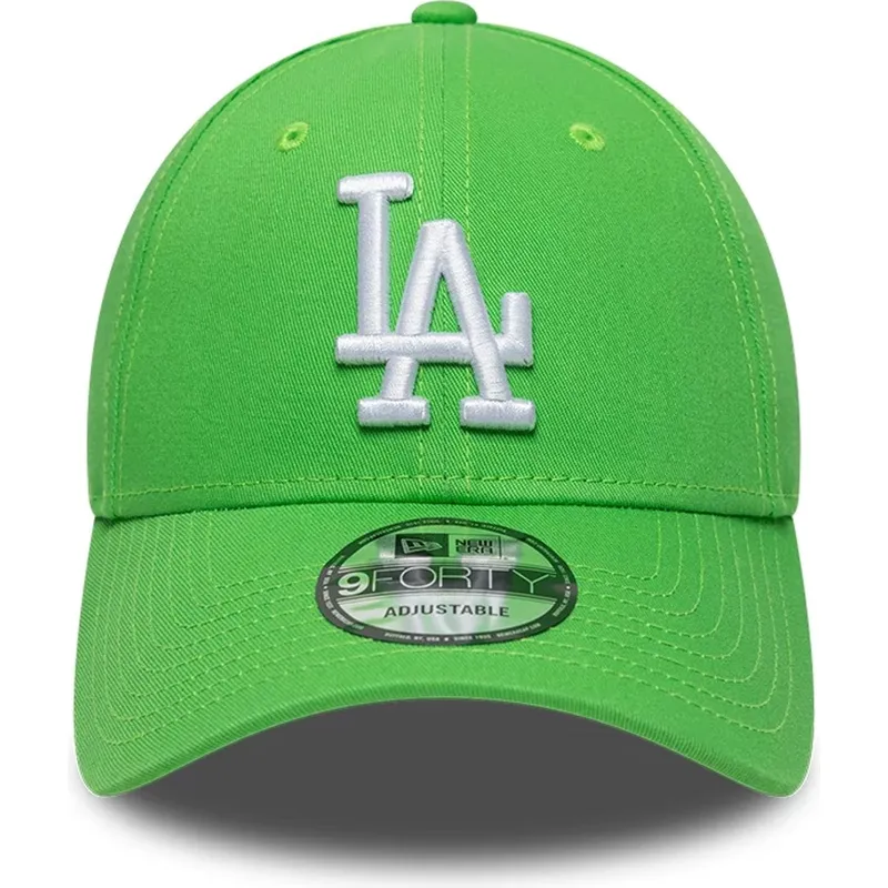 kapa-zaobljena-zelena-podesiv-9forty-league-essential-los-angeles-dodgers-mlb-new-era