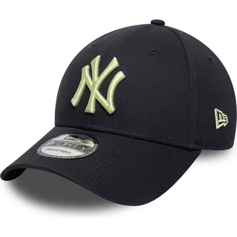 Kape zaobljena mornarsko plava podesiva traka 9FORTY League Essential New York Yankees MLB New Era