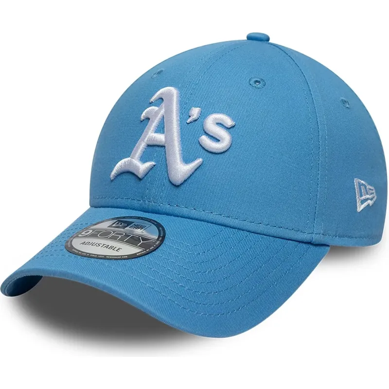 kapa-zaobljena-plava-podesiv-9forty-league-essential-oakland-athletics-mlb-new-era