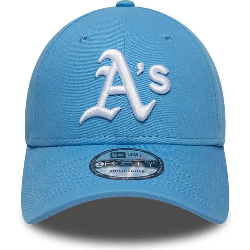 kapa-zaobljena-plava-podesiv-9forty-league-essential-oakland-athletics-mlb-new-era