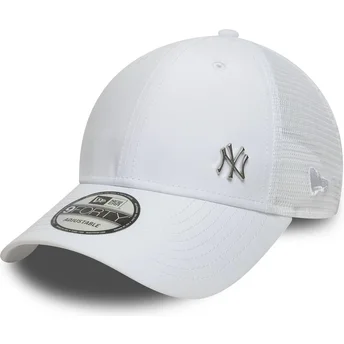 New Era 9FORTY Flawless New York Yankees MLB White Adjustable Trucker Hat