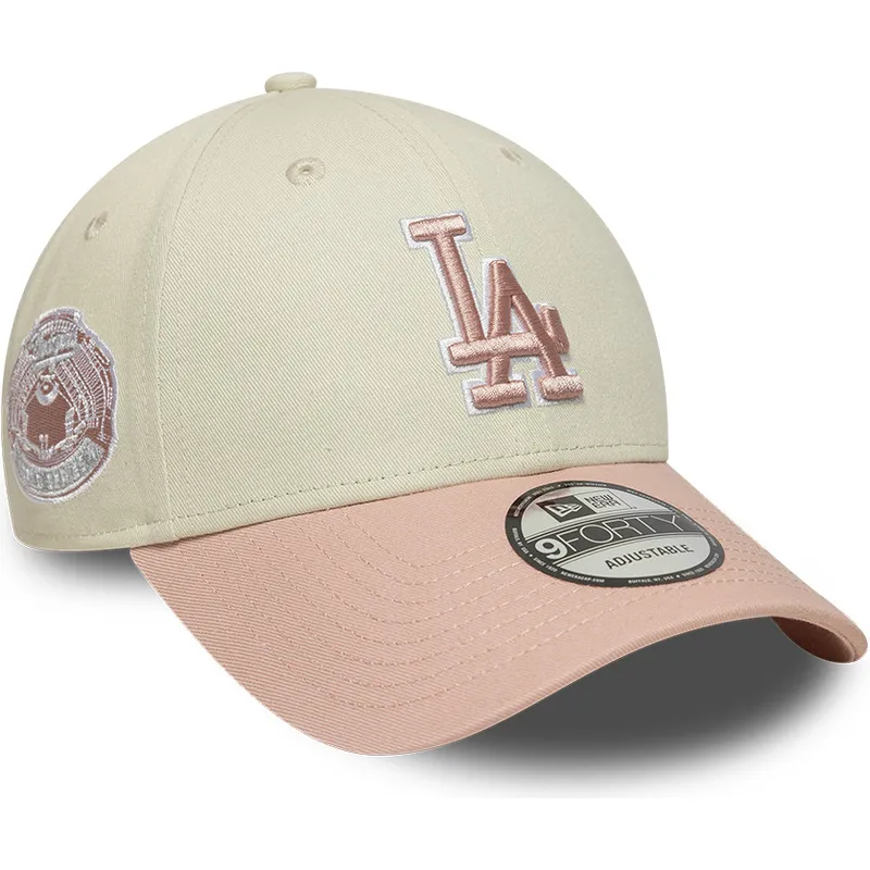 kapa-zaobljena-bez-podesiva-traka-rosa-rosa-9forty-world-series-patch-los-angeles-dodgers-mlb-new-era