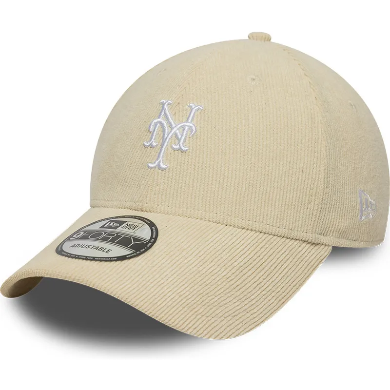 cap-zaobljena-beige-adjustable-strap-9forty-soft-cord-new-york-mets-mlb-new-era