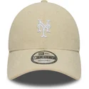 cap-zaobljena-beige-adjustable-strap-9forty-soft-cord-new-york-mets-mlb-new-era