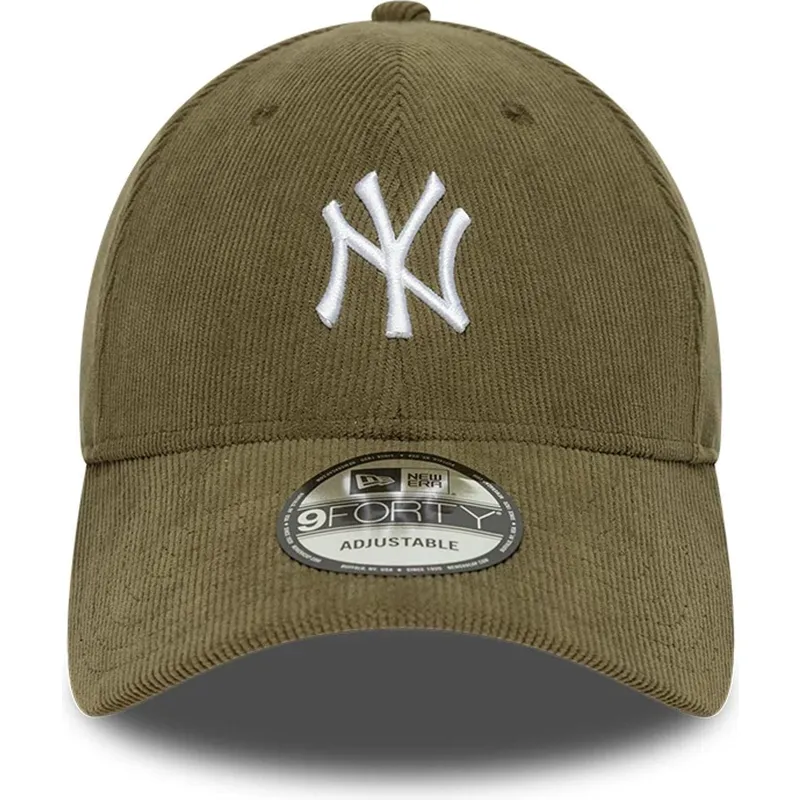 kape-zaobljena-zelena-podesiva-traka-9forty-soft-cord-new-york-yankees-mlb-new-era
