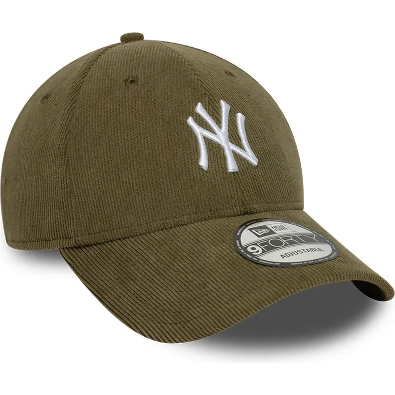 kape-zaobljena-zelena-podesiva-traka-9forty-soft-cord-new-york-yankees-mlb-new-era