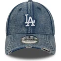kapa-zaobljena-plava-podesiv-9forty-acid-wash-denim-los-angeles-dodgers-mlb-new-era