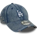 kapa-zaobljena-plava-podesiv-9forty-acid-wash-denim-los-angeles-dodgers-mlb-new-era
