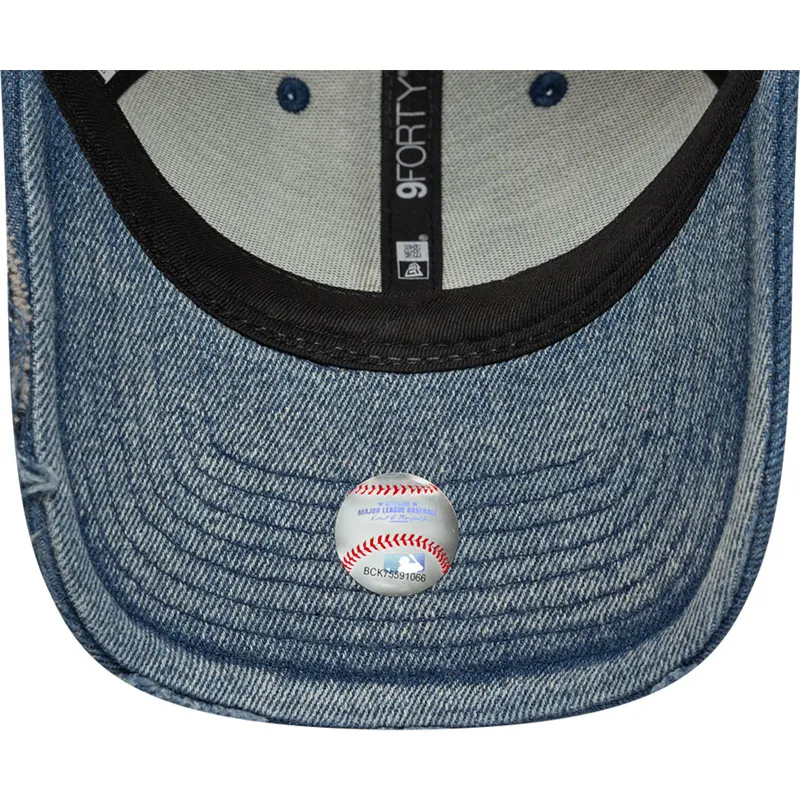 kapa-zaobljena-plava-podesiv-9forty-acid-wash-denim-los-angeles-dodgers-mlb-new-era