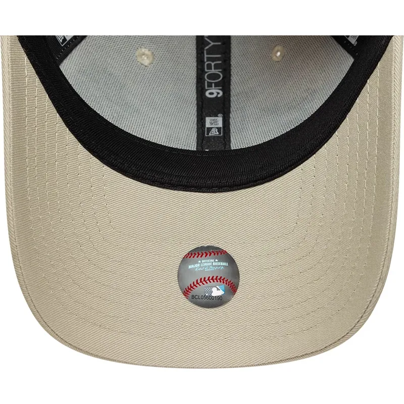 new-era-curved-brim-9forty-city-icon-los-angeles-dodgers-mlb-beige-adjustable-cap