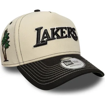 Cap zaobljena beige snapback E Frame City Icon Los Angeles Lakers NBA New Era