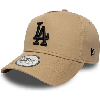 Cap zaobljena brown snapback negro E Frame League Essential Los Angeles Dodgers MLB New Era