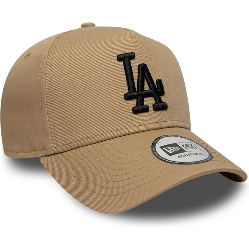 cap-zaobljena-brown-snapback-negro-e-frame-league-essential-los-angeles-dodgers-mlb-new-era