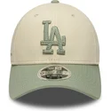 cap-zaobljena-beige-snapback-9forty-m-crown-side-script-los-angeles-dodgers-mlb-new-era