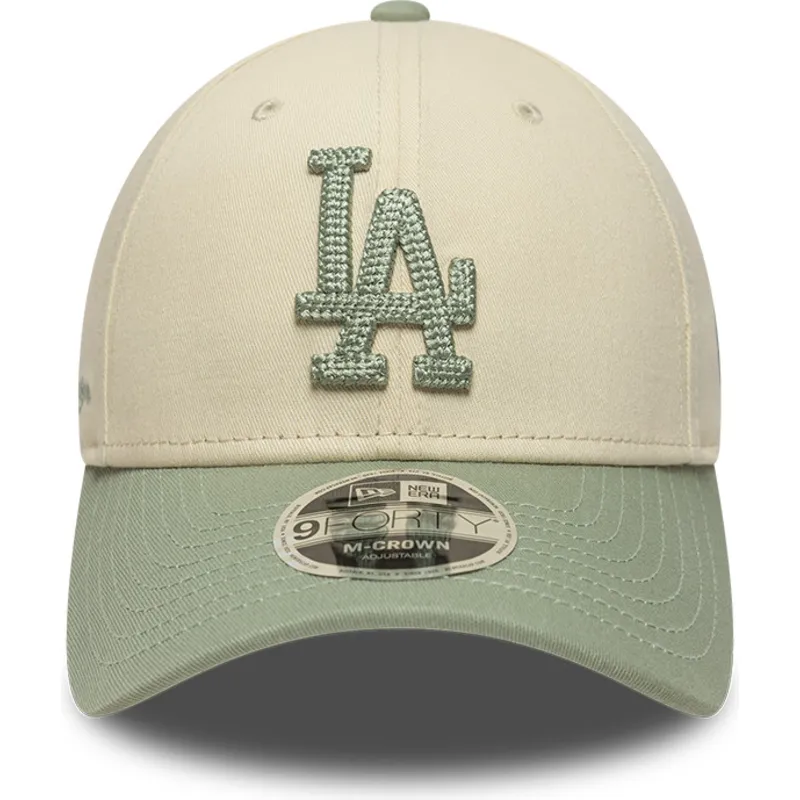 cap-zaobljena-beige-snapback-9forty-m-crown-side-script-los-angeles-dodgers-mlb-new-era