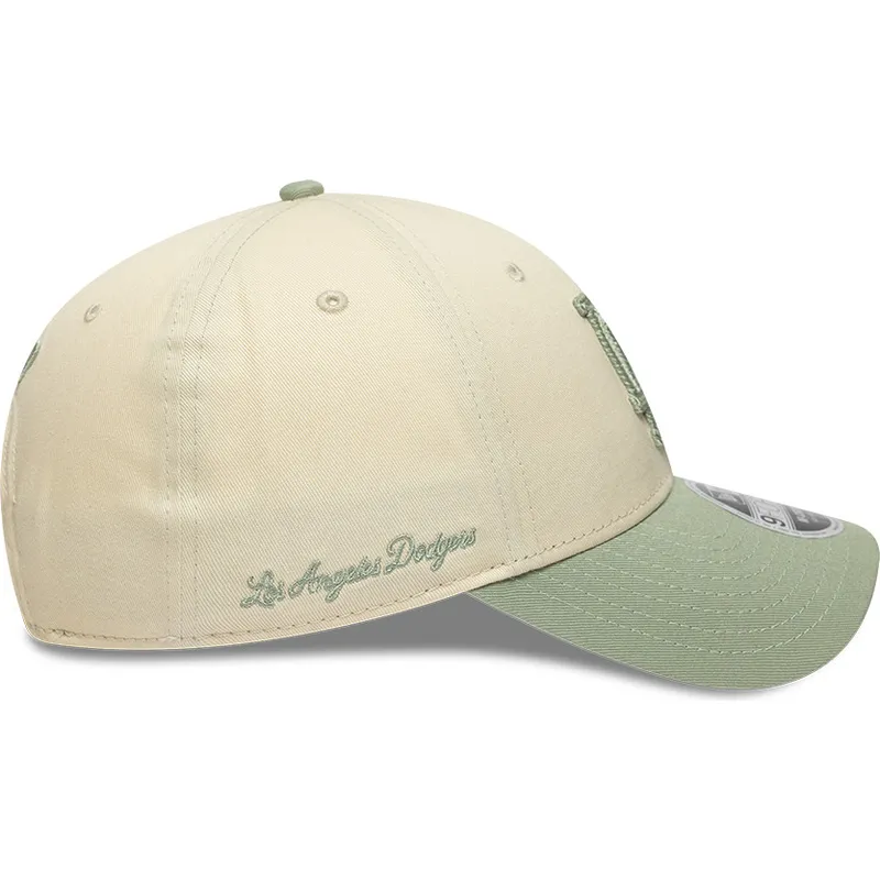 cap-zaobljena-beige-snapback-9forty-m-crown-side-script-los-angeles-dodgers-mlb-new-era