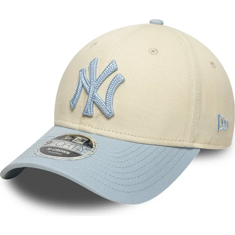 cap-zaobljena-beige-snapback-9forty-m-crown-side-script-new-york-yankees-mlb-new-era